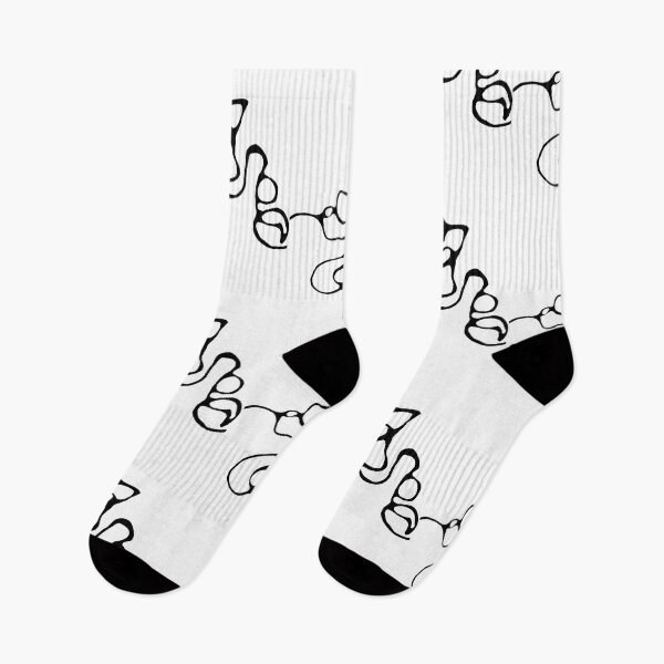 Item preview, Modern Black Neurologic Line Pattern on White designed and sold by RonelBroderick.