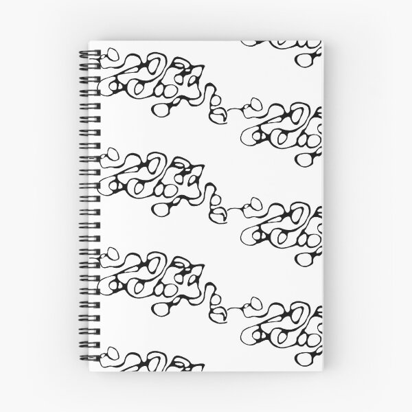 Item preview, Modern Black Neurologic Line Pattern on White designed and sold by RonelBroderick.