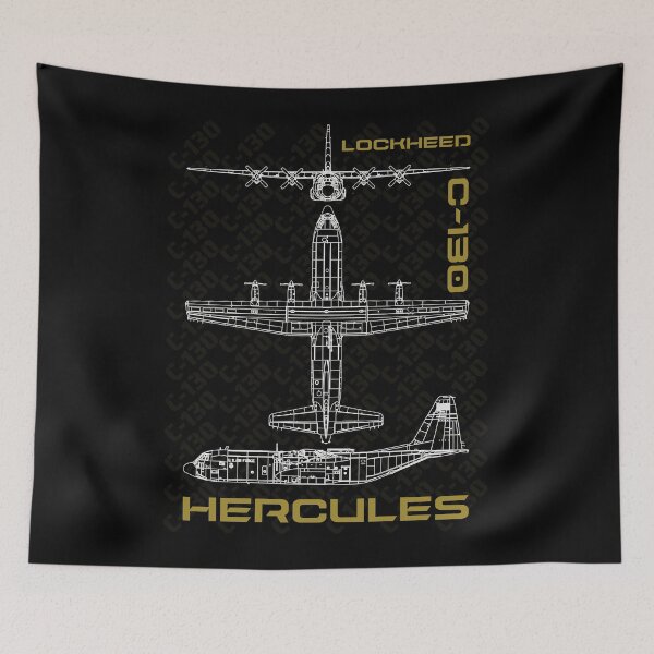 Item preview, C-130 Hercules Blueprints designed and sold by zarshirts.