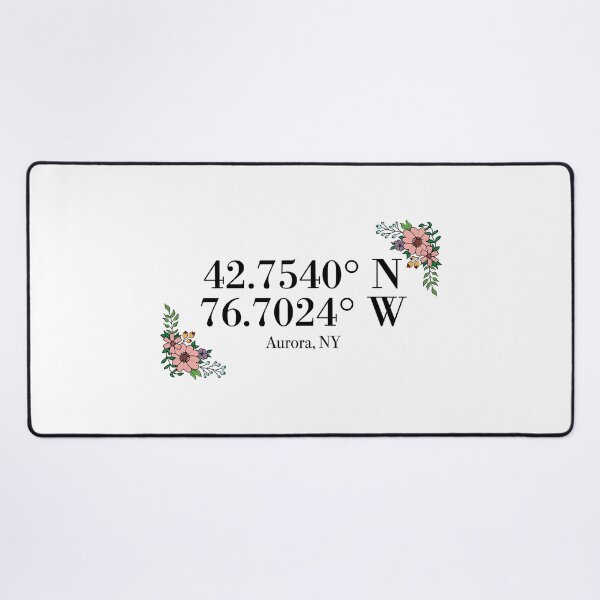 Item preview, Aurora, NY Coordinates designed and sold by mynameisliana.