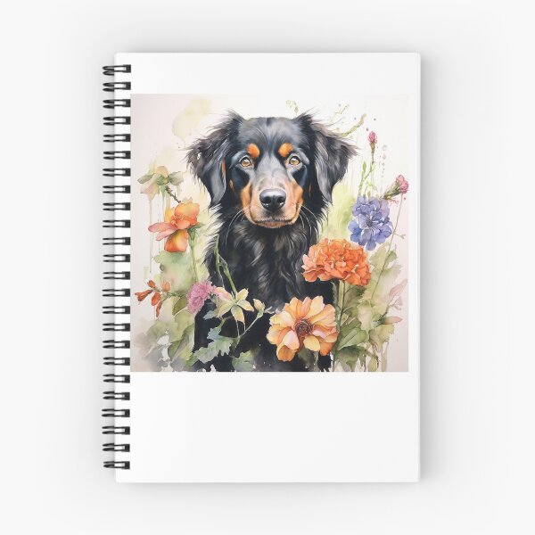 Item preview, Black dog  between flowers designed and sold by Grifon-J.