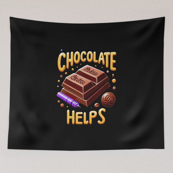 Item preview, Chocolate Helps: Sweet Remedy Design  designed and sold by MAPDDesigns.