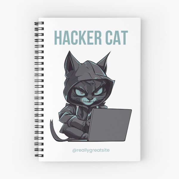 Item preview, Hacker Cat designed and sold by InspiredByPros.