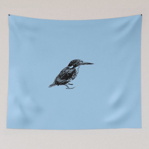 Item preview, Azure Kingfisher Black Design  designed and sold by designsasstultd.