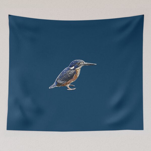 Item preview, Azure Kingfisher White Alternate Design  designed and sold by designsasstultd.