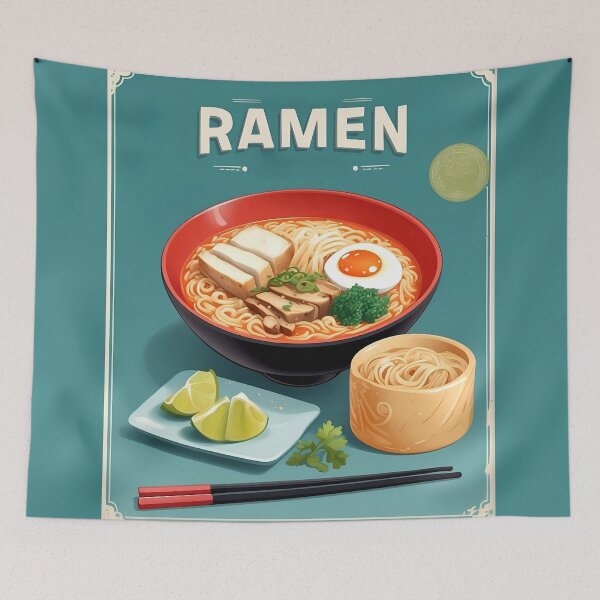 Item preview, Heritage Ramen Art: Classic Japanese Food Illustrations designed and sold by Ceemko's Vintage Corner.