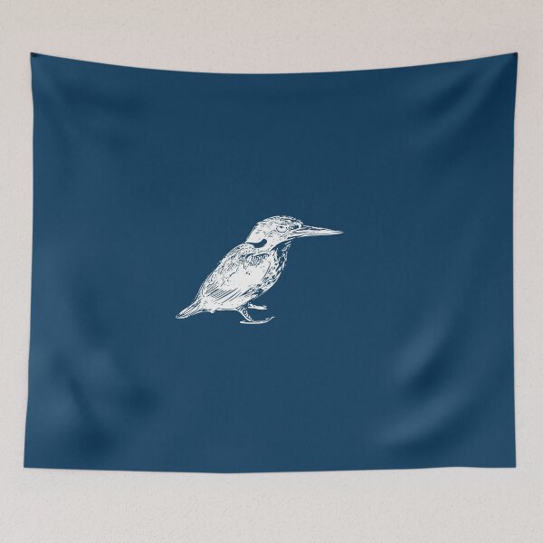 Item preview, Azure Kingfisher White Design  designed and sold by designsasstultd.