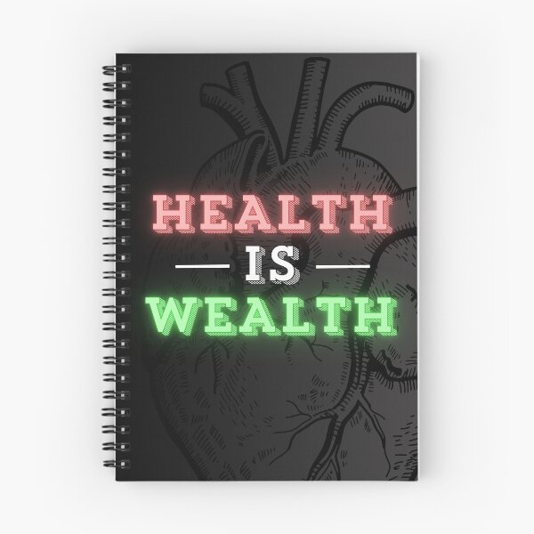 Item preview, Health is Wealth Men's Motivational Poster designed and sold by SantisLab.