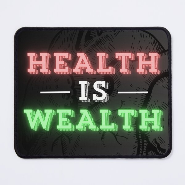 Item preview, Health is Wealth Men's Motivational Poster designed and sold by SantisLab.