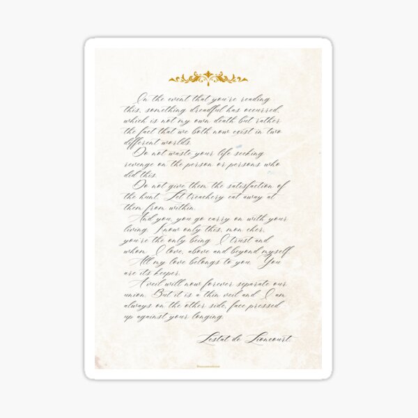 Item preview, Lestat's Letter to Louis designed and sold by nocontextlestat.