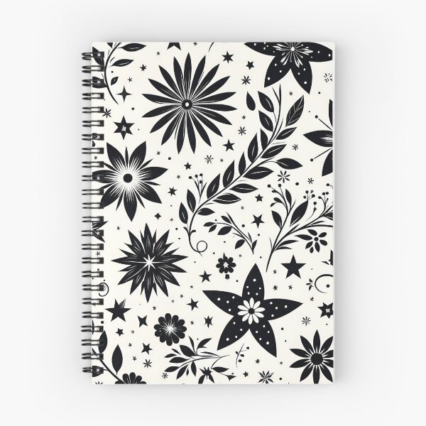 Item preview, Black and White  Floral Pattern designed and sold by GraphicsClub.