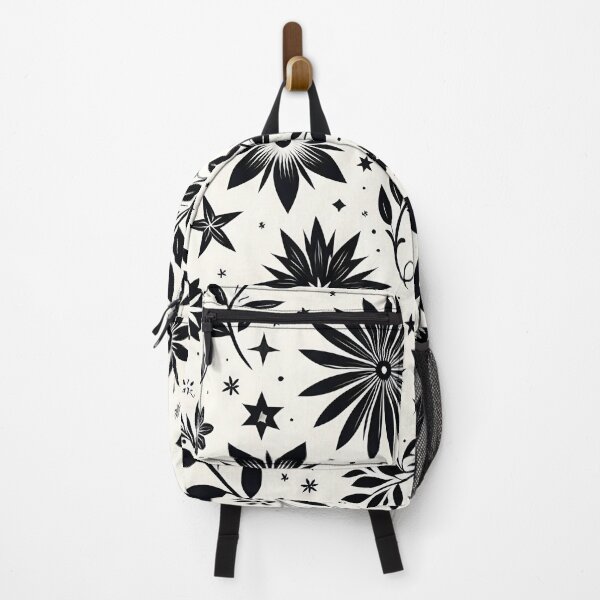 Item preview, Black and White Floral Pattern designed and sold by GraphicsClub.