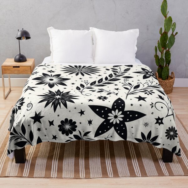 Item preview, Black and White  Floral Pattern designed and sold by GraphicsClub.