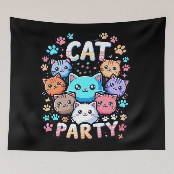 Item preview, Cat Party designed and sold by Myra365Art.