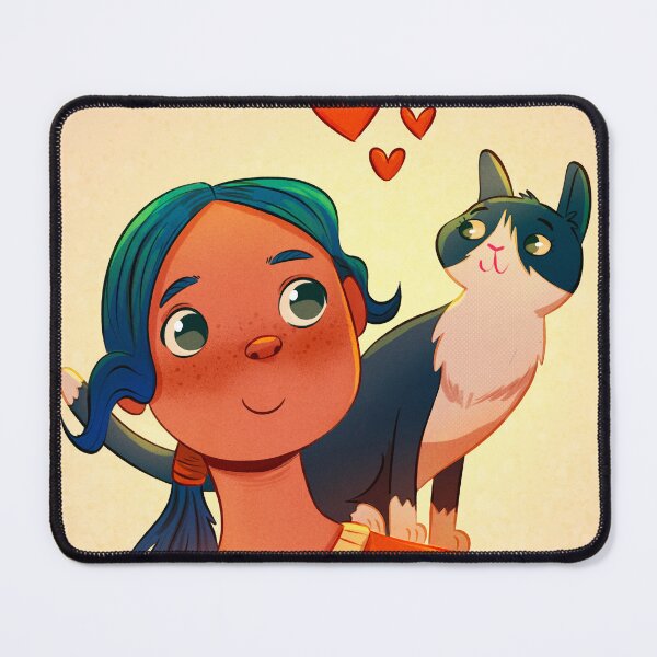 Item preview, Girl and her cat designed and sold by Aga Maszota.