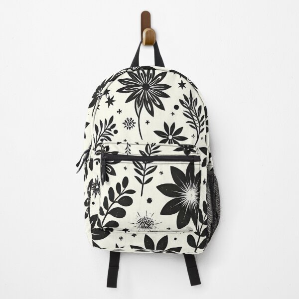 Item preview, Black and White Floral Pattern designed and sold by GraphicsClub.