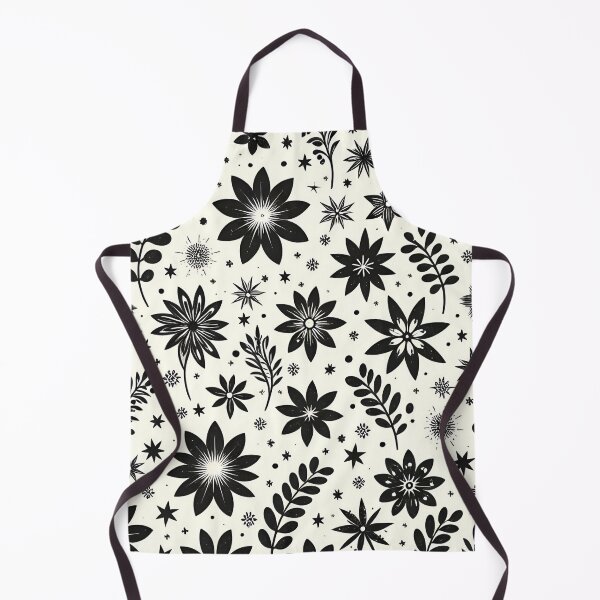 Item preview, Black and White Floral Pattern designed and sold by GraphicsClub.