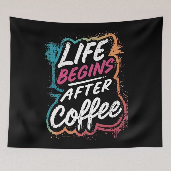Item preview, Life Begins After Coffee designed and sold by Quirky Shirts.