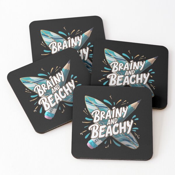 Item preview, Brainy and Beachy: Pencil and Surfboard designed and sold by deluxedigital1.