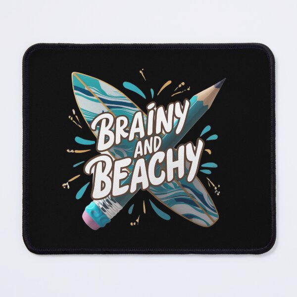 Item preview, Brainy and Beachy: Pencil and Surfboard designed and sold by deluxedigital1.