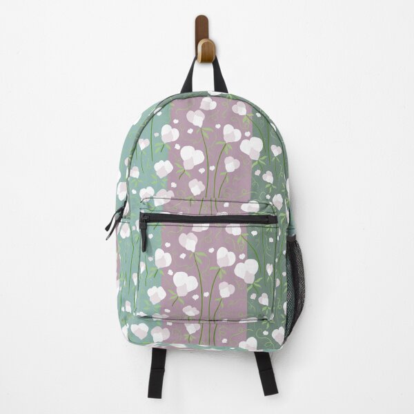 Item preview, Sweet peas pattern teal lilac green designed and sold by Pixie Lopi.