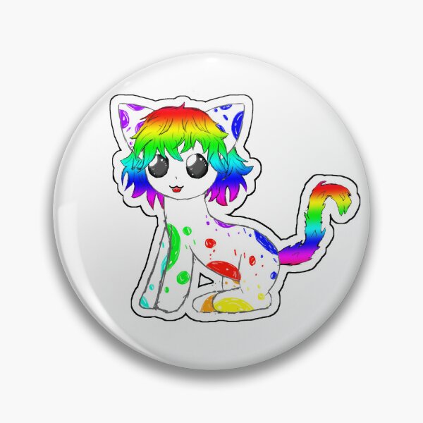 Item preview, Rainbow cat TBH autism creature designed and sold by Fluffs-Pastel.