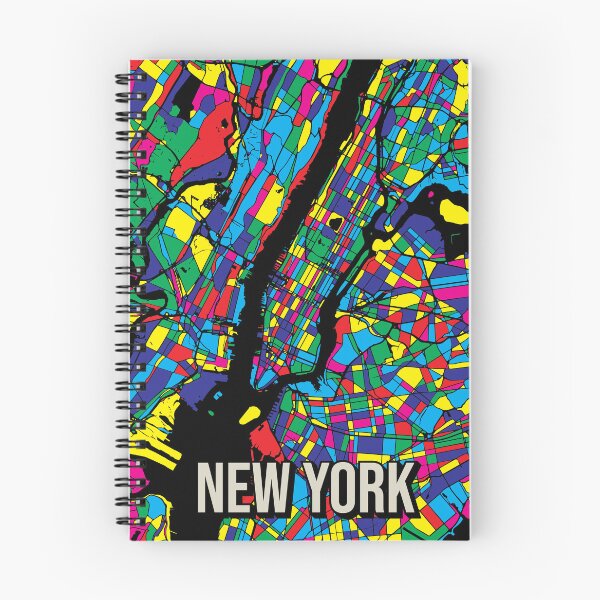 Item preview, New York City Map - Colorful Abstract Art Print designed and sold by Stadify.