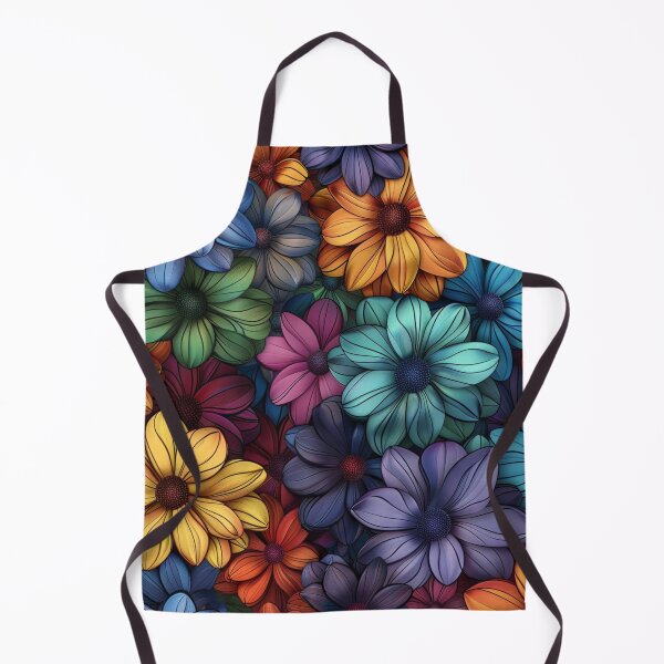 Artikelvorschau, Lebendiges buntes Blumenmuster entworfen und verkauft von NicolasGlowArt.