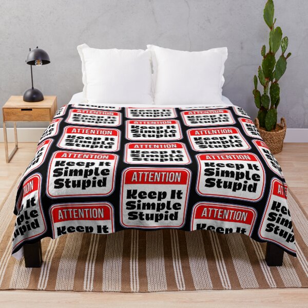 Item preview, ATTENTION:  Keep It Simple Stupid - funny warning signs designed and sold by DesignsFromTW-S.