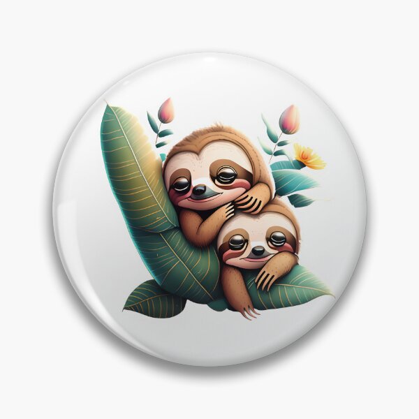 Item preview, Adorable sleepy Sloths, Sloth in Jungle, Kawaii Sloth t-shirt  designed and sold by KreativKulture.