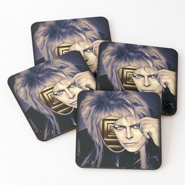 Item preview, Duotone Labyrinth Goblin King Surreal Maze Mask designed and sold by orionlodubyal.