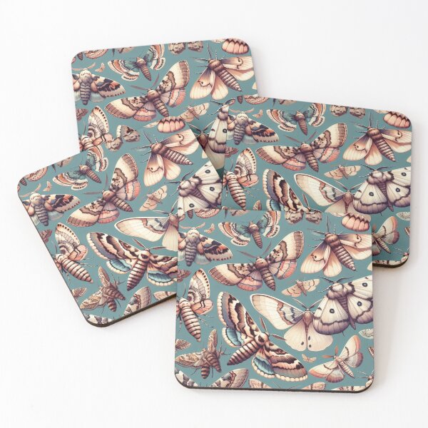 Item preview, Mosaic of Moths Pattern | Intricate Nature-Inspired Art designed and sold by litchick1977.