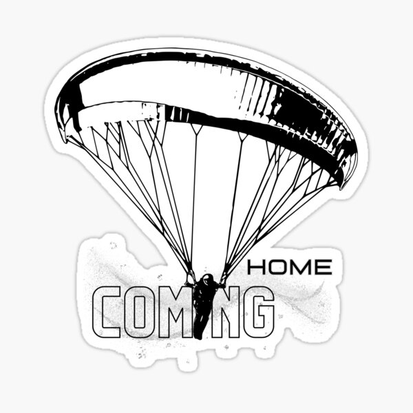 Coming home to the sky in a Paragliding flight Sticker