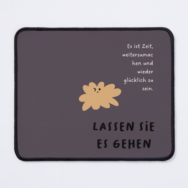 Item preview, Lass es los - Es ist Zeit weiterzumachen und wieder glücklich zu sein | Cute Flower Illustration designed and sold by RM-Journey.