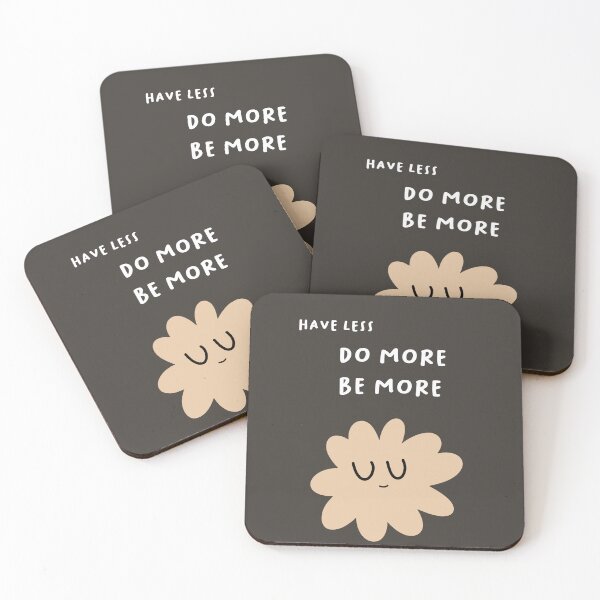 Item preview, Have less, DO MORE, BE MORE | Cute Flower Illustration designed and sold by RM-Journey.