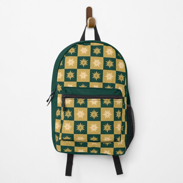 Item preview, Checker Starbursts Pattern - Jade and Gold designed and sold by Daniel Bevis Design.