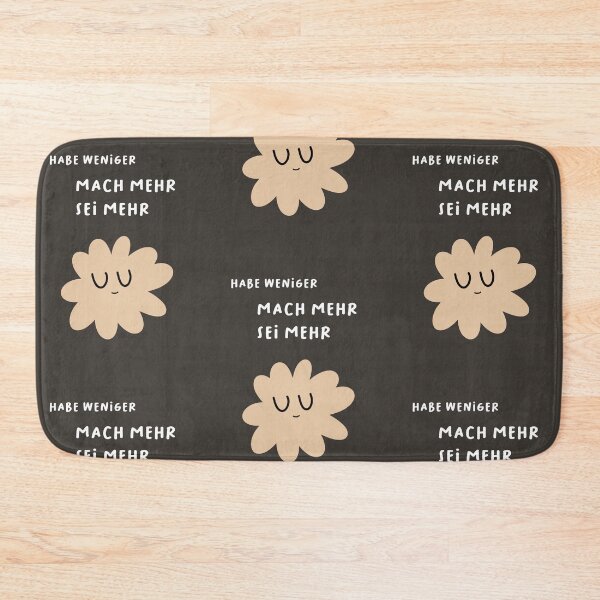 Item preview, Habe weniger, TUE MEHR, SEI MEHR | Cute Flower Illustration designed and sold by RM-Journey.