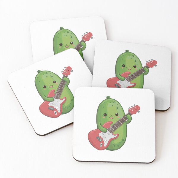 Item preview, Kawaii Cucumber plays a guitar designed and sold by MaateoDesign.
