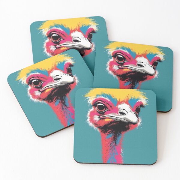 Item preview, Ostrich, design in pop art style designed and sold by CreativeSparkzz.