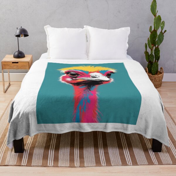 Item preview, Ostrich, design in pop art style designed and sold by CreativeSparkzz.