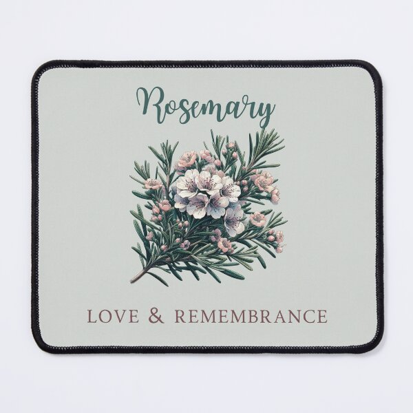 Item preview, Rosemary plant with flowers designed and sold by coloursforkids.