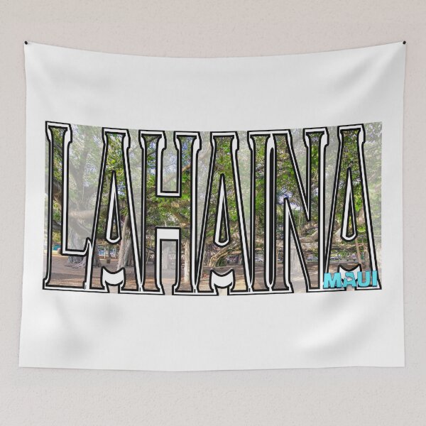 Item preview, White Lahaina Banyan Tree Maui Strong designed and sold by JulieAnnPix.