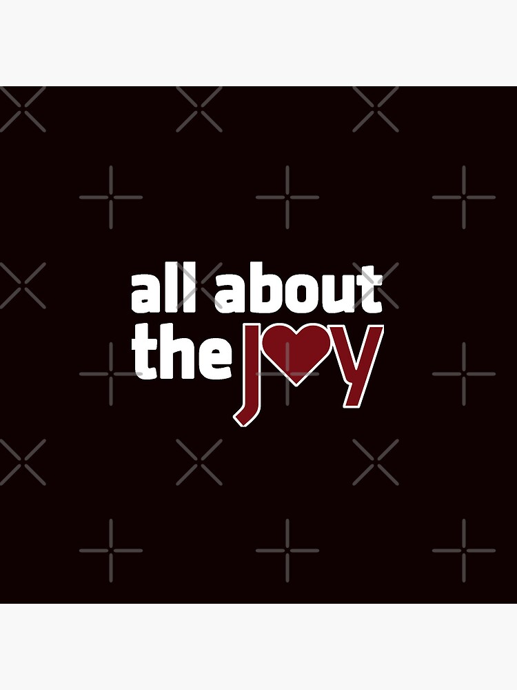 Thumbnail 4 of 4, Pillow, All About The Joy LOGO Livestream Podcast Wht  designed and sold by carmenlezeth.