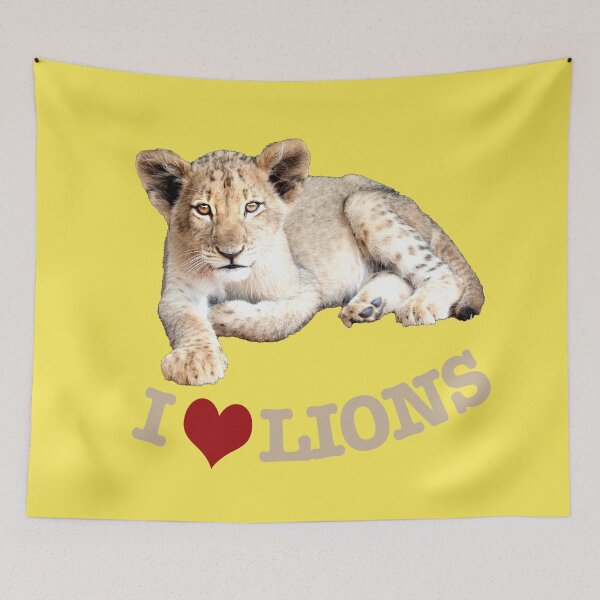 Aperçu de l'œuvre j'adore les lions créée et vendue par Katja LebenFreude.