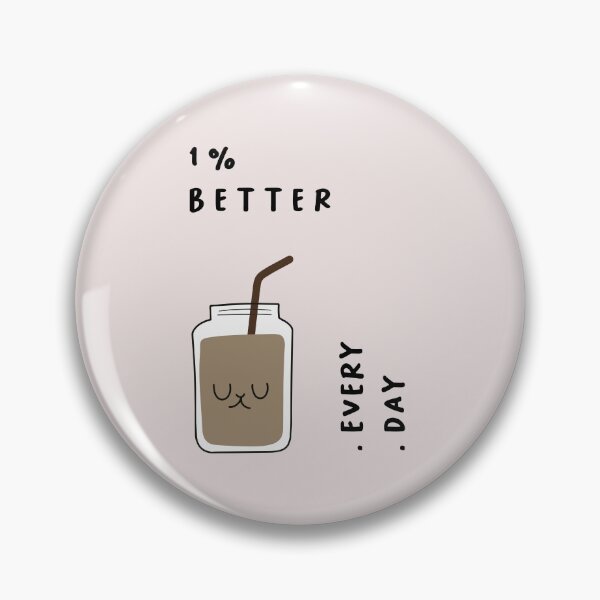 Item preview, 1% BETTER EVERY DAY | Cute Mason Jar Illustration designed and sold by RM-Journey.