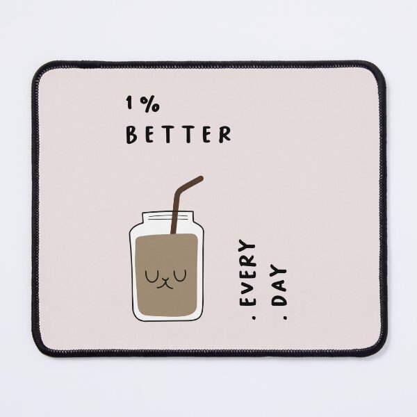 Item preview, 1% BETTER EVERY DAY | Cute Mason Jar Illustration designed and sold by RM-Journey.