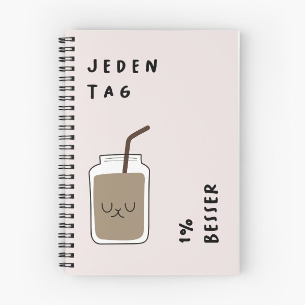 Item preview, Jeden Tag 1% BESSER | Cute Mason Jar Illustration designed and sold by RM-Journey.