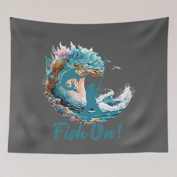 Item preview, Fish On ! designed and sold by ART-HOME-PAWS.