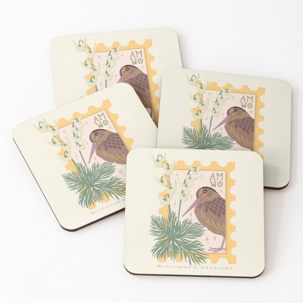 Item preview, American Woodcock and Dutchman’s Breeches designed and sold by Wildlife Art by Holly.