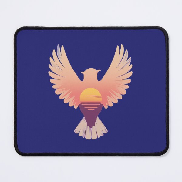Item preview, sunset inside the silhouette of a beautiful bird designed and sold by 123ks.